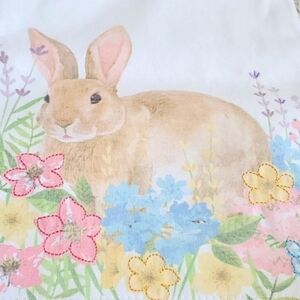 Floral Bunny Print Fabric